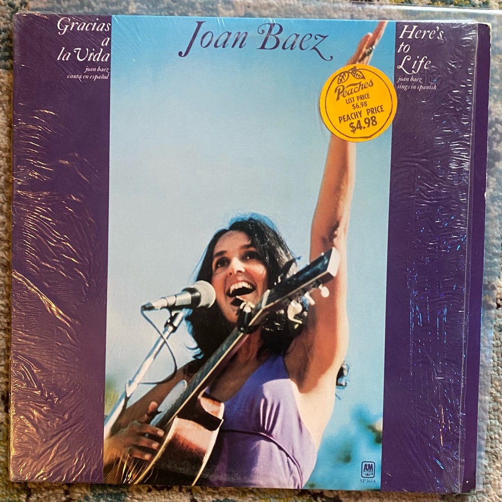 Joan Baez Vinyl LP - Here's To Life | Rock Latin Folk Country 1974 in shrink VG+